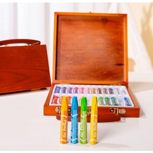 Childrens Drawing 12 or 24 Oil Pastel Crayons Stationery Set