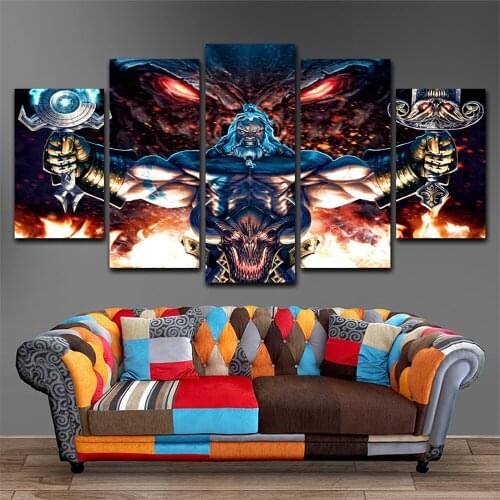 5 Piece Wall Art Canvas Painting Game Poster Modular Abstract Modern Home Decoration For Living Room Bedroom Pictures
