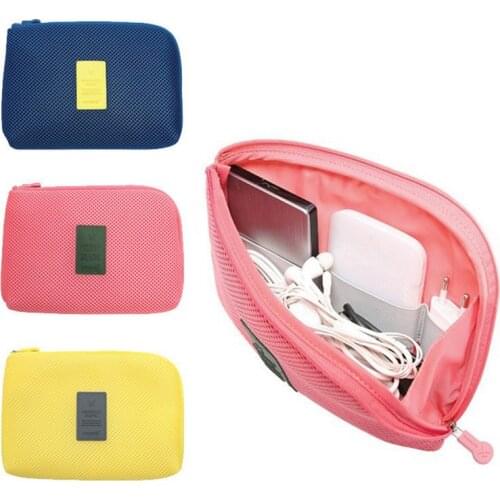 Do Not Miss Creative Shockproof Travel Digital USB Charger Cable Earphone Case Makeup Cosmetic Organizer Accessories Bag