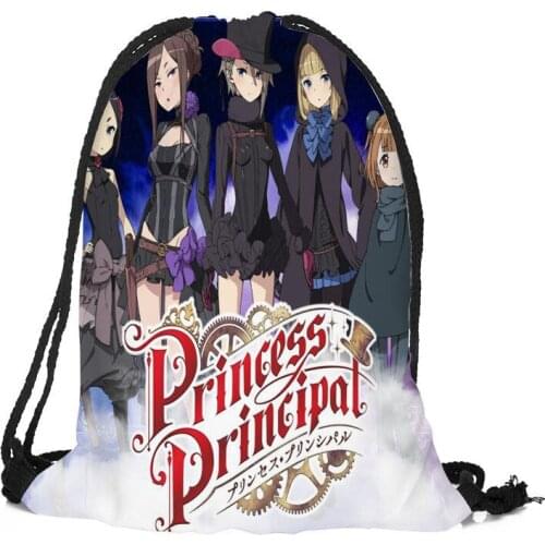 Custom Princess Principal Backpack Drawstring Bag Travel Beach School Bag Multi-function Backpack Printing