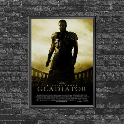 Ridley Scotts Gladiator Russell Crowe Movie Poster Canvas Art Print Wall Painting Home Decoration (No Frame)