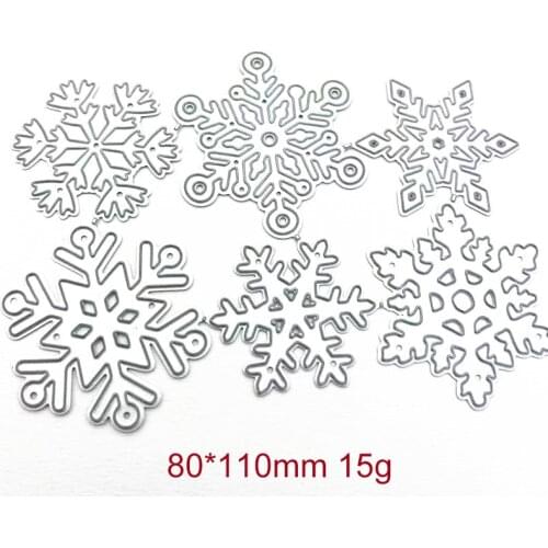 Christmas Cut Die Christmas 6 Snowflakes Cut Metal Cutting Dies Diy Molds Scrapbooking Paper Making Die Cuts Crafts