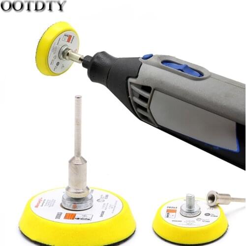 OOTDTY 2" Mix Grit Sander Disc 3mm Shank Sanding Polish Polishing Pad Backer Plate Hot hand tools Power tool accessory