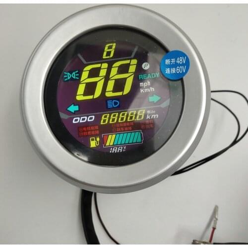 Colored Lcd Display 48v60v72v Gauge Speedometer For Electric Scooter EB Odometer With Battery Level+Light Indicator Speedview