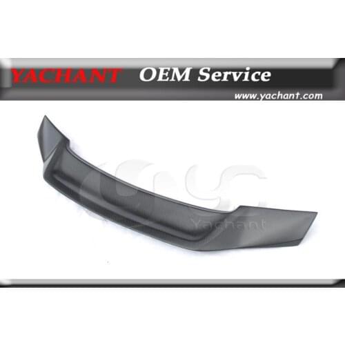 Car Styling Carbon Fiber CF Matte Finish Rear Spoiler Fit For 08-13 Mercedes Benz W204 Sedan C Class CLS-RNT Style Trunk Spoiler