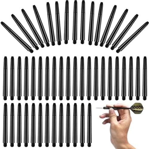 50 pieces/batch of dart accessories 2BA threaded BBS material nylon dart rod 53mm long 50 dart rod ring set