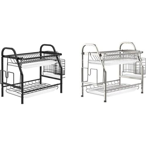 Dish Drying Racks, Stainless Steel Dish Rack Dish Drainer Kitchen Organizer For Countertop Accessories-ABUX