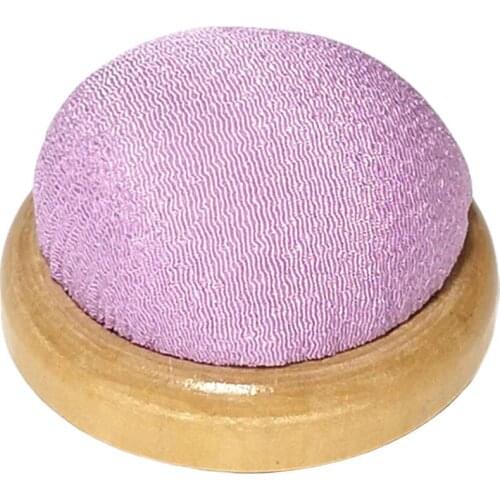 Wood Bottom Cloth Pincushion 7cm DIY Craft Needlework Embroidery Sewing Tool