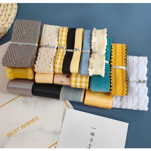 High Quality Ribbon Combo Package Handmade Hair Accessories DIY Materials Homemade Childrens Headdress Bow Hairpin Material Set