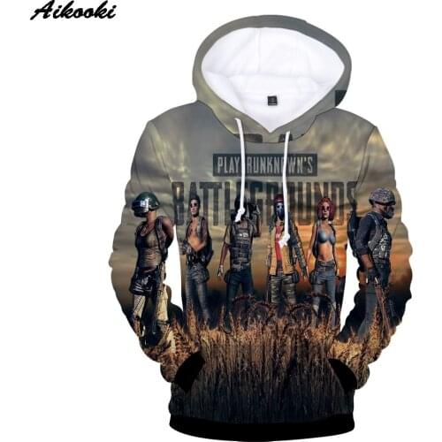 High Quality And Inexpensive PUBG 3D Hoodies Men/women Fashion Hot Game Playerunknowns Battlegrounds PUBG 3D Print Sweatshirt
