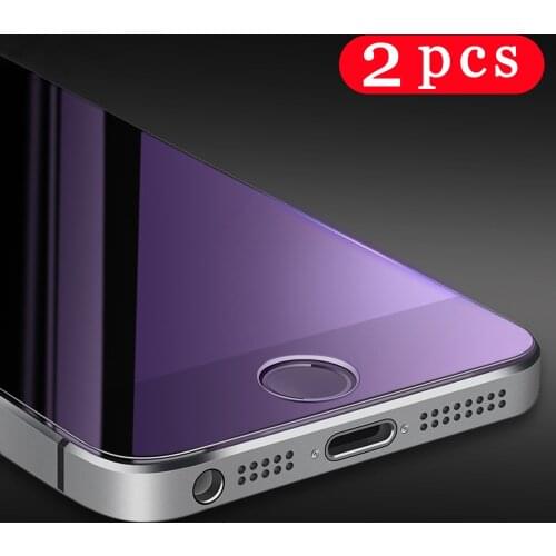 Anti Blue Light for iphone 5 6 6S 7 8 plus tempered glass for iphone 11 pro X XR XS MAX protective film phone screen protector