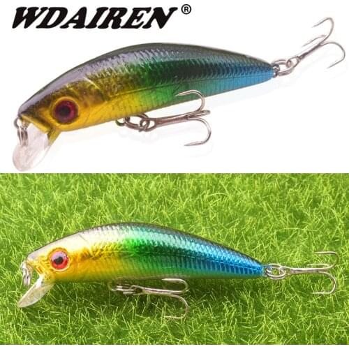 1Pcs Minnow Fishing Lures 70mm 8g Artificial Plastic Floating Wobblers Tackle Crank Swimbait Hard Lure Crankbait Pesca WD-285