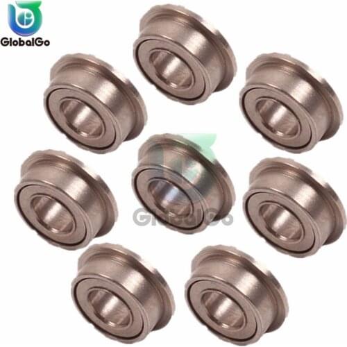 10pcs MF63ZZ Mini Metal Double Shielded Flange Ball Bearing 3mm/6mm/2.5mm Radial Shaft Used in Automobile Helicopter