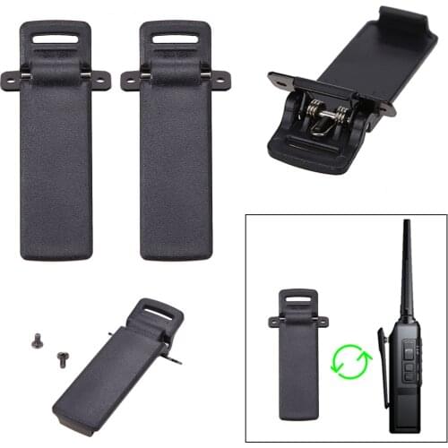 2PCS Walkie Talkie Spare Back Belt Clip for Baofeng 2-way Radio UV5R Back of Walkie Talkie Mobile Radio Parts & Accessories