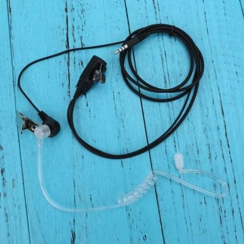 3.5mm Surveillance Security Acoustic Air Tube Earpiece PTT Mic for Cell Phone