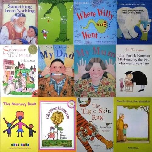 5pcs/lot hot English picture story book 200 varieties choice My Dad My Mum The Giving Tree Where Willy Went Miss Rumphius etc