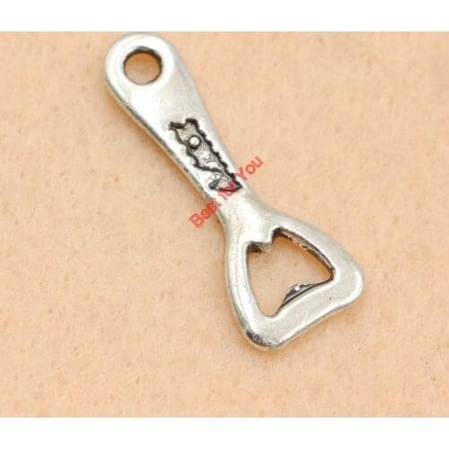 5pcs Antique Silver Bottle Opener Charms Fashion Pendants Jewelry Diy Jewelry Making Handmade 28x11mm