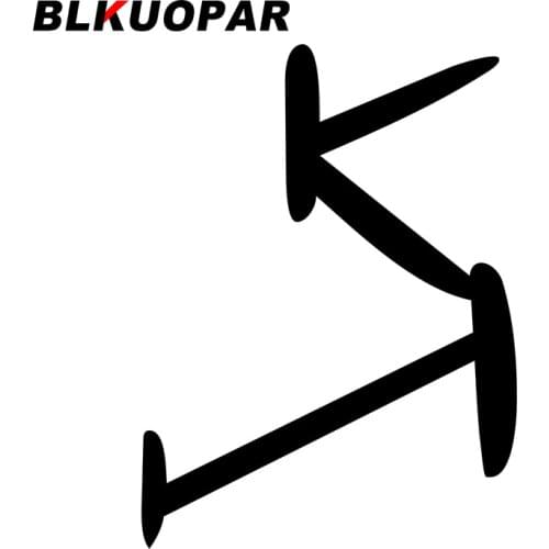 BLKUOPAR for Typeface Car Stickers Sunscreen Personality Decals JDM Accessories Refrigerator Waterproof Vinyl Material Decor