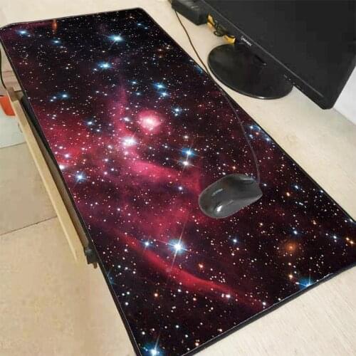 Mairuige Colorful Space Speed Large Gaming Mouse Pad Gamer Locking Edge Mouse Keyboards Mat Big Desk Mousepad for CSGO Dota LOL