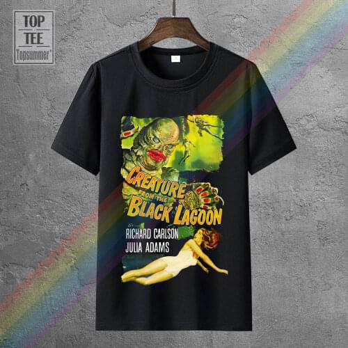 Creature From The Black Lagoon V18 Movie Poster T Shirt Black All Sizes S 4Xl