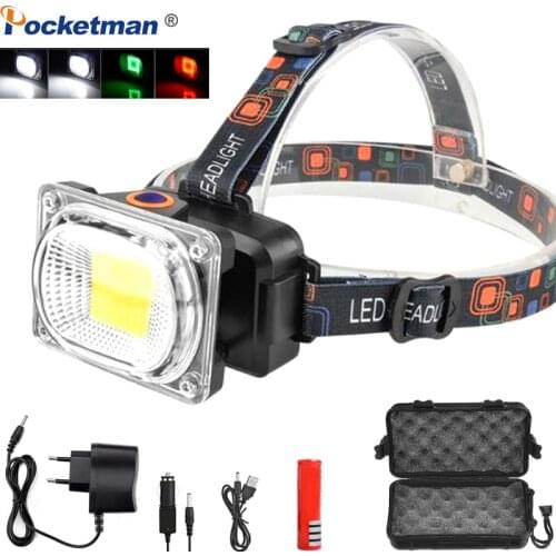 8000LM COB LED Headlamp Ultra Bright USB charging Outdoor camping Fishing headlight Portable Searchlight lantern flashlight