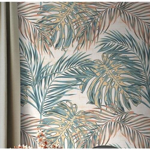 Beibehang custom Mural Modern Luxury Living Room Sofa TV Background Home Decor plant leaves pastoral wallpaper for wall covering