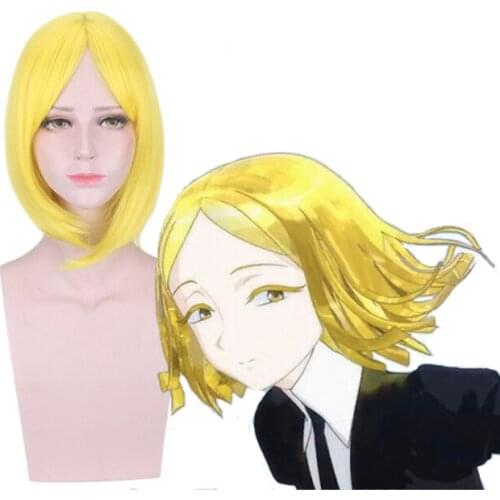 Hot Anime Houseki No Kuni Cosplay Wigs Yellow Diamond Cosplay Wigs Halloween Carnival Party Cosplay Wigs Land Of The Lustrous