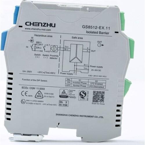 GS8512-EX.22 2inputs,2outputs DI,Relay output Isolated Barrier intrinsically safe barriers intrinsic safety barrier CHENZHU