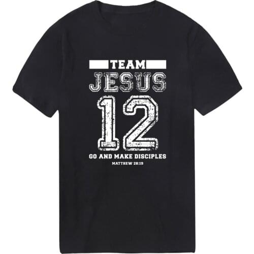 Jesus 12 Summer T-shirts Men O-Neck Print Plus Size Tshirts Punk Style Outdoor Tops Male Cosplay Tees Breathable Dadera Hombre