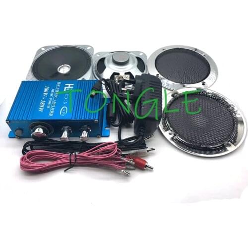 Arcade Game Audio Kit HIVI Stereo Amplifier + Power Adapter + Speaker + Cables For Arcade Cabinet Game Machines