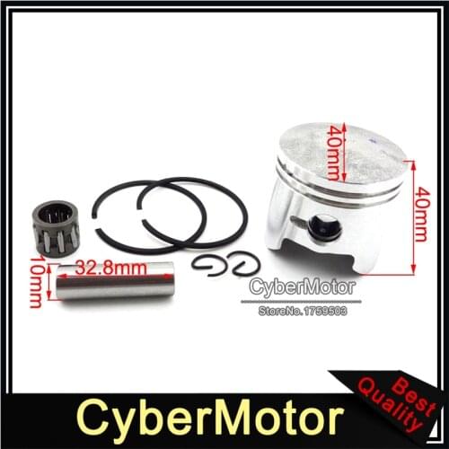 40mm Piston 10mm Pin Kit For 2 Stroke 47cc Engine Chinese Minimoto Pocket Dirt Bike Mini Kids ATV Quad 4 Wheeler Baby Crosser