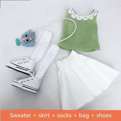 60cm Doll Clothes BJD Doll Change Clothes dress Up Suit Girl Princess Dress Shoes Fashion Casual Clothes Skirt Girl Toy Gift