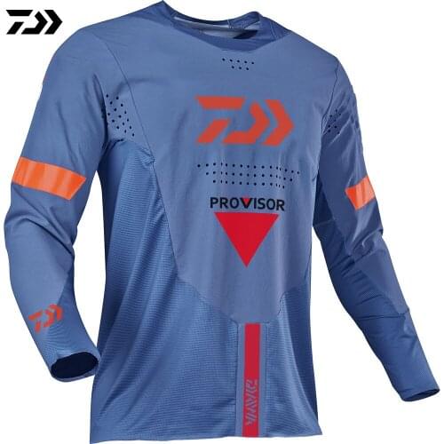 New Summer Daiwa Fishing Clothes Jersey Men Clothing Fishing Clothes Anti-UV Quick-Dry Breathable Long Sleeve Fishing Shirt