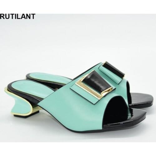 Latest Design Yellow Color Wedding Shoes for Women Simple Party Prom Summer Sandals Italy High Heels Women Wedding Shoe