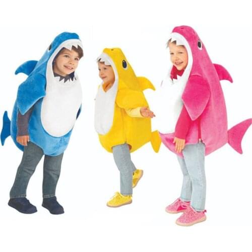New Arrival Unisex Toddler Family Shark Kids Halloween 3 Colors Cosplay Costumes