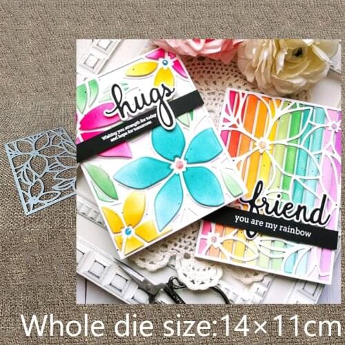 New Design Craft Metal stencil mold Cutting Dies ORNATE FLORAL frame scrapbook die cuts Album Paper Card Craft Embossing