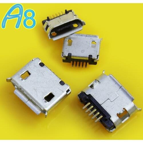 Brand new Micro USB 5pin B type 0.8mm Female Connector For Mobile Phone Mini USB Jack Connector 5pin Charging Socket