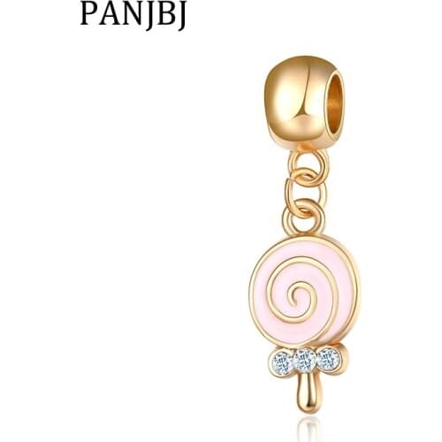 New Original Bead Cute Lollipop Charm Alloy Pendant Fit Bracelet Necklace DIY Women Jewelry