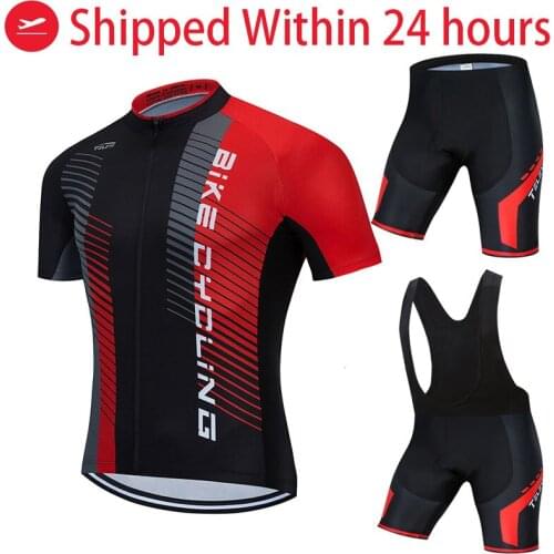 2021 Cycling Clothing Bike jersey Quick Dry Mens Bicycle clothes summer Quick Step team Cycling Jerseys gel bike shorts set
