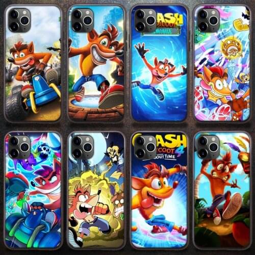 Hot Game Crash Bandicoot Phone Case for iPhone 8 7 6 6S Plus X 5S SE 2020 XR 11 12 Pro mini pro XS MAX