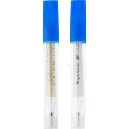 Mercury Glass Thermometer Large Screen Clinical Temperature Household Health Monitors Thermometers