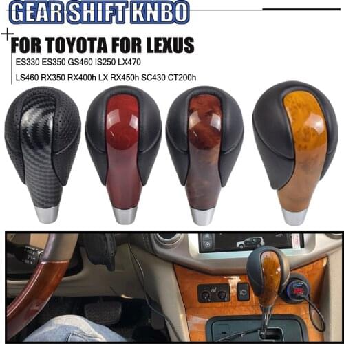 New High Quality Leather Chrome Automatic Transmission Gear Shift Knob For Lexus GS450h 2008-2011 For Lexus GS460 2008-2011