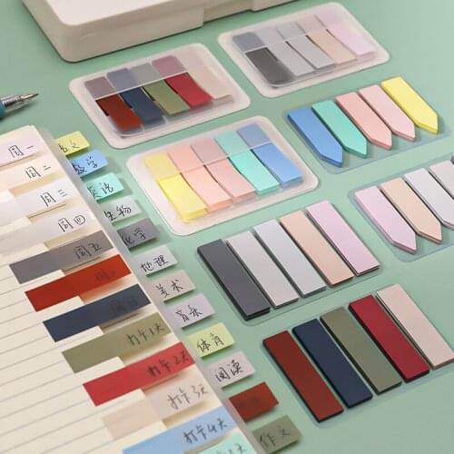 New Color 100 Sheets Self Adhesive Memo Pad Sticky Notes Bookmark Marker Memo Sticker Paper Office School Supplies