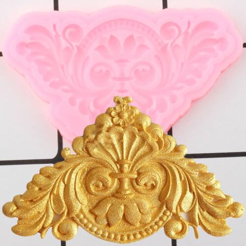 Sugarcraft Flower Silicone Mold Scroll Relief Cake Border Fondant Molds Cake Decorating Tools Candy Chocolate Gumpaste Moulds