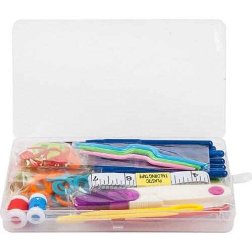 30sets 16 Sizes Crochet Hooks Needles Stitches Knitting Craft Yarn Sewing Tools Knitting Needles Sets with Case ZA5541