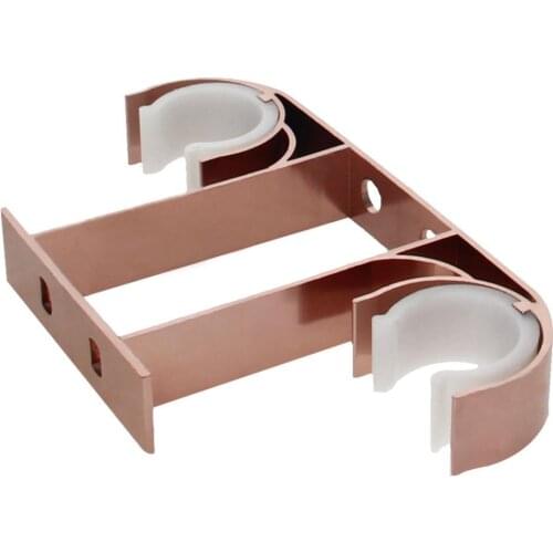 Pure White/Rose Gold Standard/Upgrade Top Mount Double Bracket/Rose Gold Upgrade Top Mount Double Bracket Aluminum Alloy/Plastic