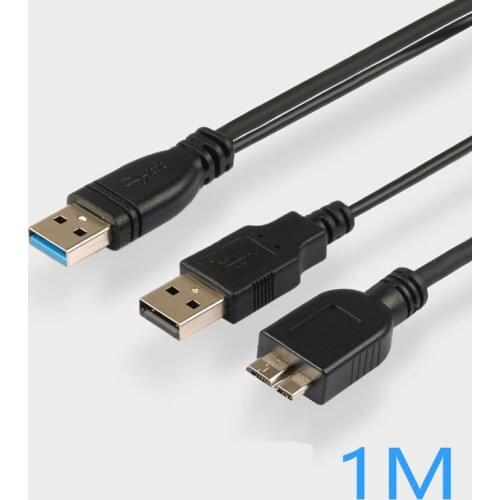 1M USB 3.0 Dual Head External Hard Drive Cable