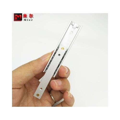 1Pair/Lot Mini Short Aluminum 2 fold ball bearing drawer slide jewelry box electronic product gift box