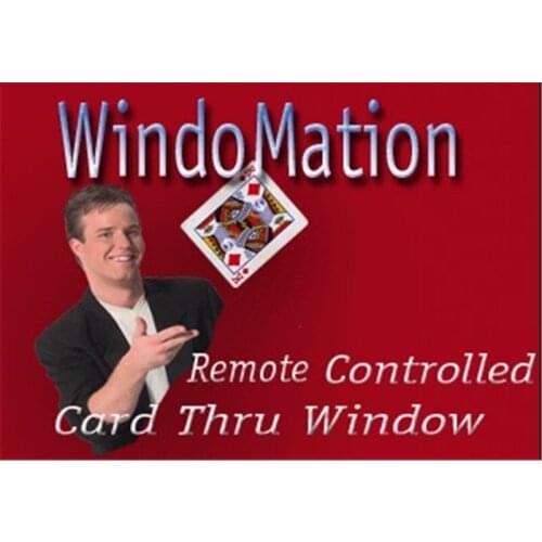 WindoMation - Magic Tricks The Only REMOTE CONTROLLED Card Thru Window Magic Props Gimmick Illusions Accessories Mentalism