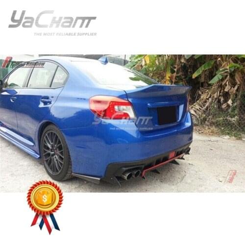 Carbon Fiber Rear Tail Lid Cover Fit For 2015-2019 Impreza VA WRX S4 & WRX STI Sedan CSL Style Trunk Boot Lid